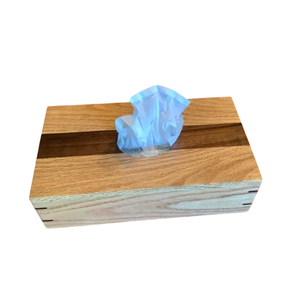 Boîte à mouchoirs carrée en bois véritable élégante Organisateur fait main Accessoires de serviettes décoratifs Boîte à mouchoirs de table Prix d'usine - Product Image 6