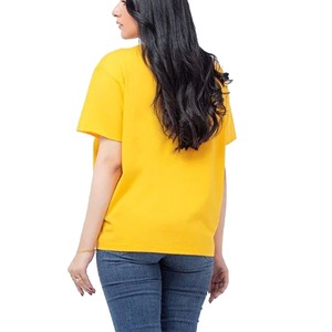 Quantité minimale de commande bas OEM T-shirt d'été à la mode pour femmes imprimé graphique personnalisé manches courtes décontracté polyvalent Baggy haut pour femme - Product Image 2