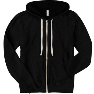 Bella toile fermeture éclair sweats à capuche éponge polaire à capuche unisexe personnalisé 350GSM blanc surdimensionné chaud pleine fermeture éclair polaire à capuche - Product Image 3