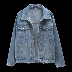 Chaqueta vaquera 2025, precio al por mayor, chaqueta vaquera para mujer, chaqueta vaquera lavada para mujer con logotipo y marca personalizada - Product Image 3