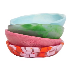 Bol en résine de qualité alimentaire avec bords lisses parfait pour salade dessert soupe servant des essentiels de cuisine élégants à domicile - Product Image 4