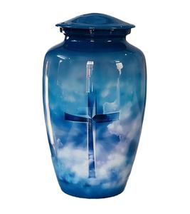 Urna Funeraria Azul Americana para Mascotas, Diseño Personalizado, Monumento Metálico, Suministros Funerarios para Cenizas de Adultos, Directo de Fábrica, de Primera Calidad, HHO - Product Image 5