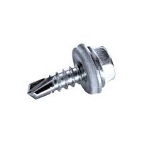 Vis auto-perceuses en acier inoxydable zingué bleu-blanc de 3/8 "et 7/8" en utilisation durable