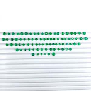 Esmeralda Zambiana Natural Calibrada de 3mm, Piedras Sueltas Facetadas para Joyería, Lista para Usar - Product Image 3