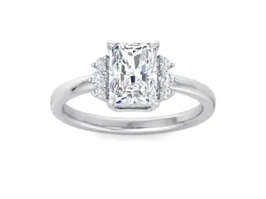 แหวนเพชร2.00CT เพื่อผิวกระจ่างใสสำหรับงานหมั้นและงานแต่งงานแหวนสวมนิ้วเครื่องประดับชั้นดี - Product Image 4