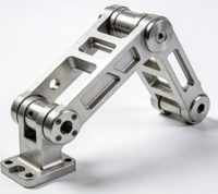 Support de bras de robot industriel usiné sur mesure par CNC, composants mécaniques en aluminium et acier inoxydable, service d'usinage