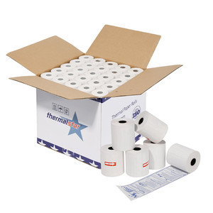 Rollo de Papel Térmico Sailing 2 1/4 x 50, 50 Rollos de 50x79mm, 50x57mm, 57x6mm, 2 1/4 x 50 Pies - Product Image 1