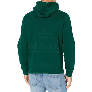 2025 última moda para hombres High Street Hoodie patrón sólido 100% algodón estilo informal duradero para invierno - Product Image 6