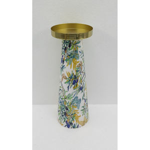 Nueva llegada Metal Pilar vela soporte calcomanía esmalte acabado para el hogar y la boda Mesa decorativa hecha a mano - Product Image 1