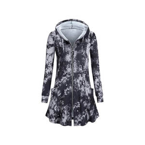 ชุดเดรสมีฮู้ดแขนยาวพิมพ์ลายโลโก้สำหรับผู้หญิง - Product Image 3