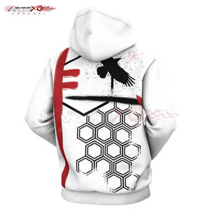 Sudadera con capucha para hombre básica de ajuste personalizado con diseño de sublimación y puños acanalados para una elegante comodidad básica Sudadera con capucha de sublimación - Product Image 4