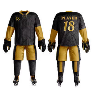 Vêtements de sport uniformes de hockey sur glace dernière conception OEM personnalisé sublimé prix bon marché uniformes de hockey sur glace - Product Image 5
