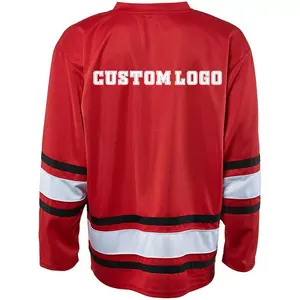 Jersey de Hockey sobre Hielo Personalizado de Alta Calidad con Bordado, Diseña Tu Propio Uniforme de Hockey, Poliéster/Algodón, Secado Rápido, Transpirable - Product Image 4