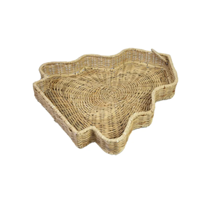 Plateau en rotin en forme d'étoile, plateau décoratif, plat en rotin, idéal pour la table basse, décoration de Noël à la maison, en provenance du Vietnam - Product Image 5