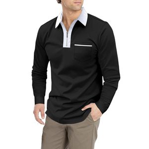 Camiseta Polo de Golf para Hombre y Mujer al por Mayor, Impresión de Logotipo Personalizada, Camiseta Polo de Hombre de Algodón y Poliéster Suave con Relieve - Product Image 3