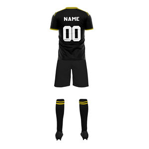 Maillot de football à sublimation personnalisée uniforme en maille de polyester à séchage rapide ensembles uniformes vêtements de football unisexe - Product Image 4