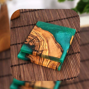 Posavasos de Resina Epoxi Natural Ecológica de Alta Calidad y Lujo, Redondos, Personalizables en Grosor y Diámetro, por Saniya Handicraft - Product Image 3