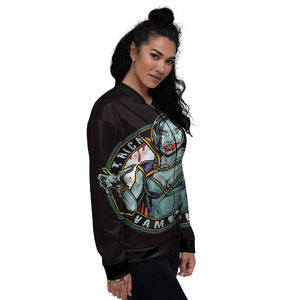 แจ็กเก็ตบอมเบอร์แบบรูดซิปสำหรับผู้หญิงคุณภาพสูงตัดได้อย่างสมบูรณ์แบบตามความต้องการของลูกค้า - Product Image 4