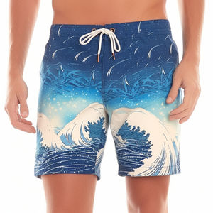 Vente en gros de shorts de course 2in1 pour hommes camouflage/imprimé léopard séchage rapide gymnastique entraînement Sport pantalons courts conception à double pont - Product Image 1