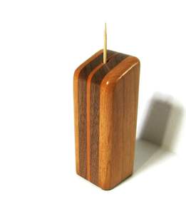 Porte-cure-dents en bois de qualité supérieure, distributeur, bois massif écologique, boîte de rangement pour cure-dents pour la cuisine, la salle à manger, le restaurant - Product Image 3