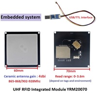 Módulo Lector RFID UHF Mini YRM200 con Antena de 3 a 5.5dBi para Sistema de Control de Acceso Raspberry Pi