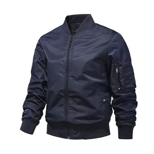 Blouson d'aviateur personnalisé Blouson d'aviateur en cuir OEM en cuir pour hommes vente de gros Blouson d'aviateur de baseball d'hiver personnalisé - Product Image 3