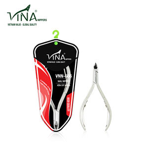 Vina-Cortador de manicura de larga duración, cortador de uñas gris de acero al carbono duradero con cuchilla afilada para uñas de los pies y dedos - Product Image 1