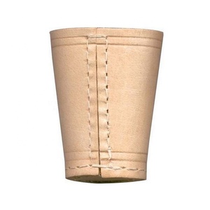 High Quality Custom Logo <b>Dice</b> Cup Made From Genuine Leather and Resin <b>Polyhedral</b> Shape - Product Image 2