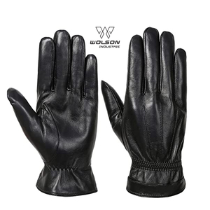 Wolson Industrie Mode Robes Hommes Écran Tactile Chaud Hiver Cuir Conduite Cyclisme Extérieur Gants pour Unisexe Haute Qualité. - Product Image 5