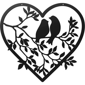 Arte Mural Moderno de Metal Negro con Diseño de Rosa y Hojas, Hecho a Mano y Personalizable para Sala de Estar, Oficina o Decoración del Hogar para Ramadán - Product Image 6