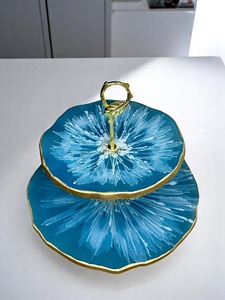 Support à gâteau en résine colorée de qualité supérieure et support époxy coulé pour événements et usage quotidien disponible au prix d'exportation - Product Image 5