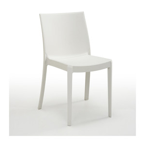 เก้าอี้เรซิ่นสีขาวมุก - Product Image 1
