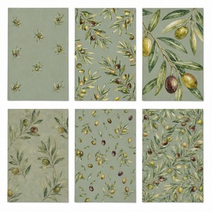 100% Cotton <strong>Tea</strong> <strong>Towels</strong> Vintage Olive Branch <strong>Sage</strong> <strong>Green</strong> Retro Style Kitchen <strong>Towels</strong> Linens 40x60cm - Product Image 2