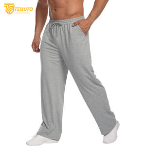 Pantalones estampados bordados personalizados de alta calidad, ropa de calle en blanco, pantalones de chándal de algodón con cordón de lana Unisex de gran tamaño para hombres - Product Image 4