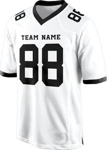 Camiseta de Fútbol Americano Personalizada de Alta Calidad, Transpirable, Antibacteriana, de Secado Rápido, Cuello en V, Manga Corta, Uniforme de Juego de Malla - Talla XL Plus - Product Image 3