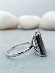 เครื่องประดับอัญมณีทรงเอเมอรัลด์ ทองคำขาวแท้ 14K/18K เพชรเพาะเลี้ยงในห้องปฏิบัติการ สำหรับแหวนหมั้นและแหวนแต่งงานแบบโซลิแทร์ที่ได้รับการรับรอง 2.5 กะรัต - Product Image 5