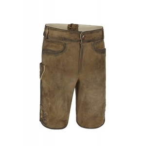 2026 unisexe taille européenne Style bavarois Lederhosen Shorts hommes traditionnel allemand Trachtenmode solide marron grande taille - Product Image 1