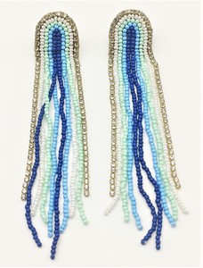 Pendientes de cuentas de perlas blancas de estilo étnico bohemio, joyería colgante en forma de botella de oro hecha a mano para ropa de fiesta, pendientes de moda - Product Image 4