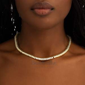 Venta al por mayor 8MM 18K chapado en oro collar de cadena de eslabones cubanos mujeres Hip Hop Iced Out Vvs diamante 925 cadena de eslabones inundados de plata - Product Image 1