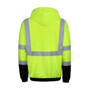 Veste de sécurité professionnelle personnalisée pour les travailleurs, design personnalisé avec fermeture éclair de haute qualité, poches pour outils de sécurité - Product Image 2
