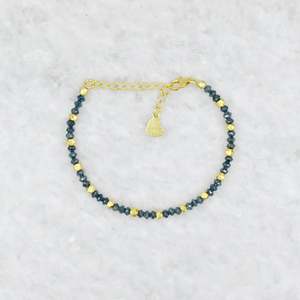 Pulsera de Diamantes Azules Naturales AAA, Chapado en Oro de 18K, Joyería Hecha a Mano, Proveedor Mayorista - Product Image 3