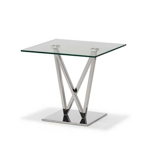 Vidrio con acero inoxidable Top Trending Bar & Cafe Decoración Accesorios Mesa central Muebles Diseño hecho a mano Mesa de centro - Product Image 6