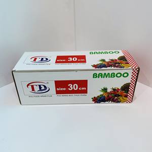 Produit chaud 2025 Offre Spéciale PVC Cling Wrap Film Alimentaire Jumbo Rouleau pour Alimentaire En Plastique Wrap Alimentaire Film 30cm * 350m * 10mic Transparent - Product Image 5