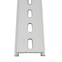 Boîtier de distribution en aluminium IP65 pour rail DIN avec surface thermolaquée, dimensions externes 44,5 cm, pour boîtiers électroniques et d'instruments