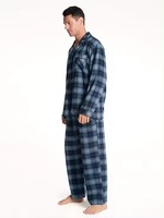 Pyjamas et Robes Thermiques Classiques en Satin à Boutons, Respirants, 100% Fibre de Bambou, Ensembles de Vêtements de Nuit pour Hommes Grandes Tailles, Couleur Unie – Meilleures Ventes