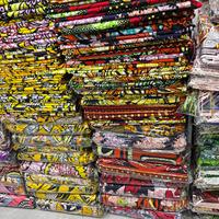 Kain Ankara Wax Afrika Murah Grosir, Kain Katun Cetak Lilin Asli untuk Produksi Pakaian, Bahan Jahit, Pakaian Afrika
