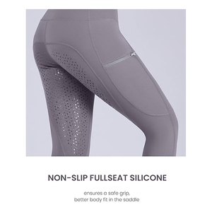 Jodhpur et culotte d'équitation personnalisées haute performance, leggings en silicone à fond intégral, nouveauté, taille haute, absorbant la sueur, serré - Product Image 6