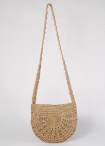 Sac à bandoulière en jute tressé style bohème, ouvert, écologique, pour femme, idéal pour l'été et le quotidien - Product Image 4