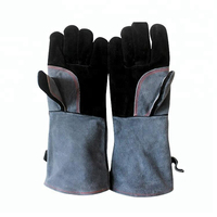 Gants de soudage en cuir de vachette de haute qualité FARHAN SPORTS avec manchette réglable et rembourrage de la paume ignifuge pour les travailleurs