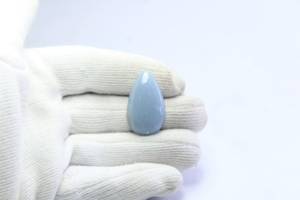 Gemme attrayante d'angélite 100% Cabochon en vrac d'angélite naturelle Fabrication de bijoux précieux Pierres au prix de gros OEM en vrac - Product Image 4
